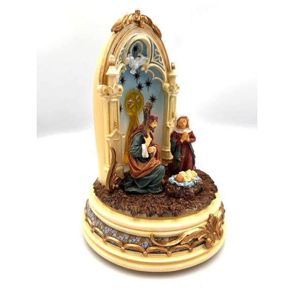 Holy Family - Christmas San Francisco Music Box Co Divine Star-Plays great! - Picture 4 of 13